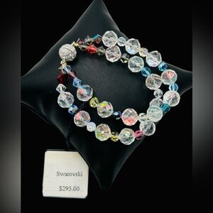 Vintage Swarovski Crystal Bead Bracelet with Tags